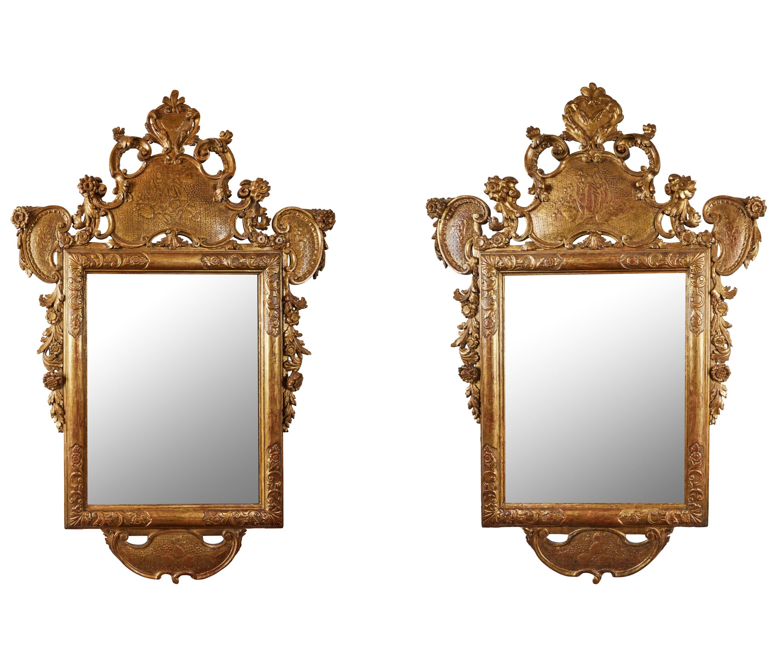 Pair of Venetian Gilded Mirrors – Antonios Bella Casa