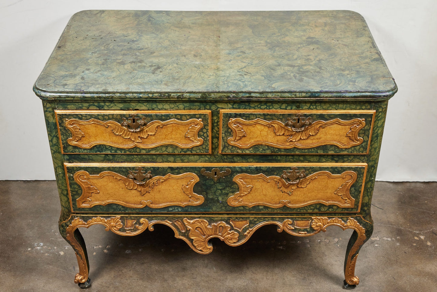 Faux Marbled, Venetian Commode