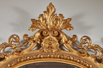 Large, Mid-19th Century Giltwood Mirror