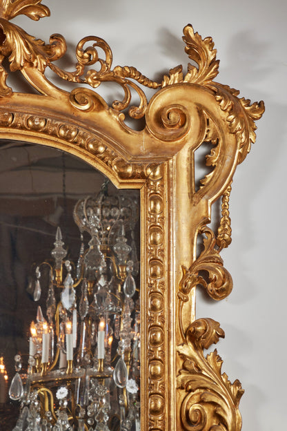 Large, Mid-19th Century Giltwood Mirror