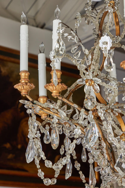 Richly Embellished, Italian Chandelier