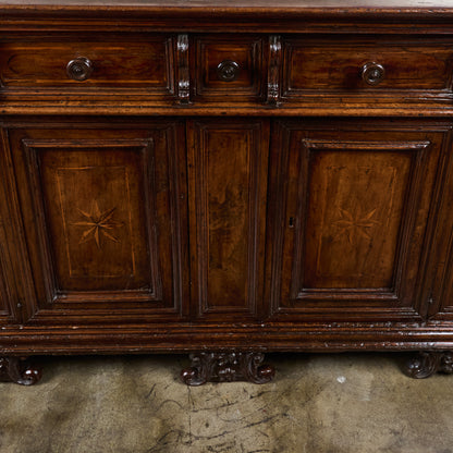17th Century Tuscan Walnut Buffet