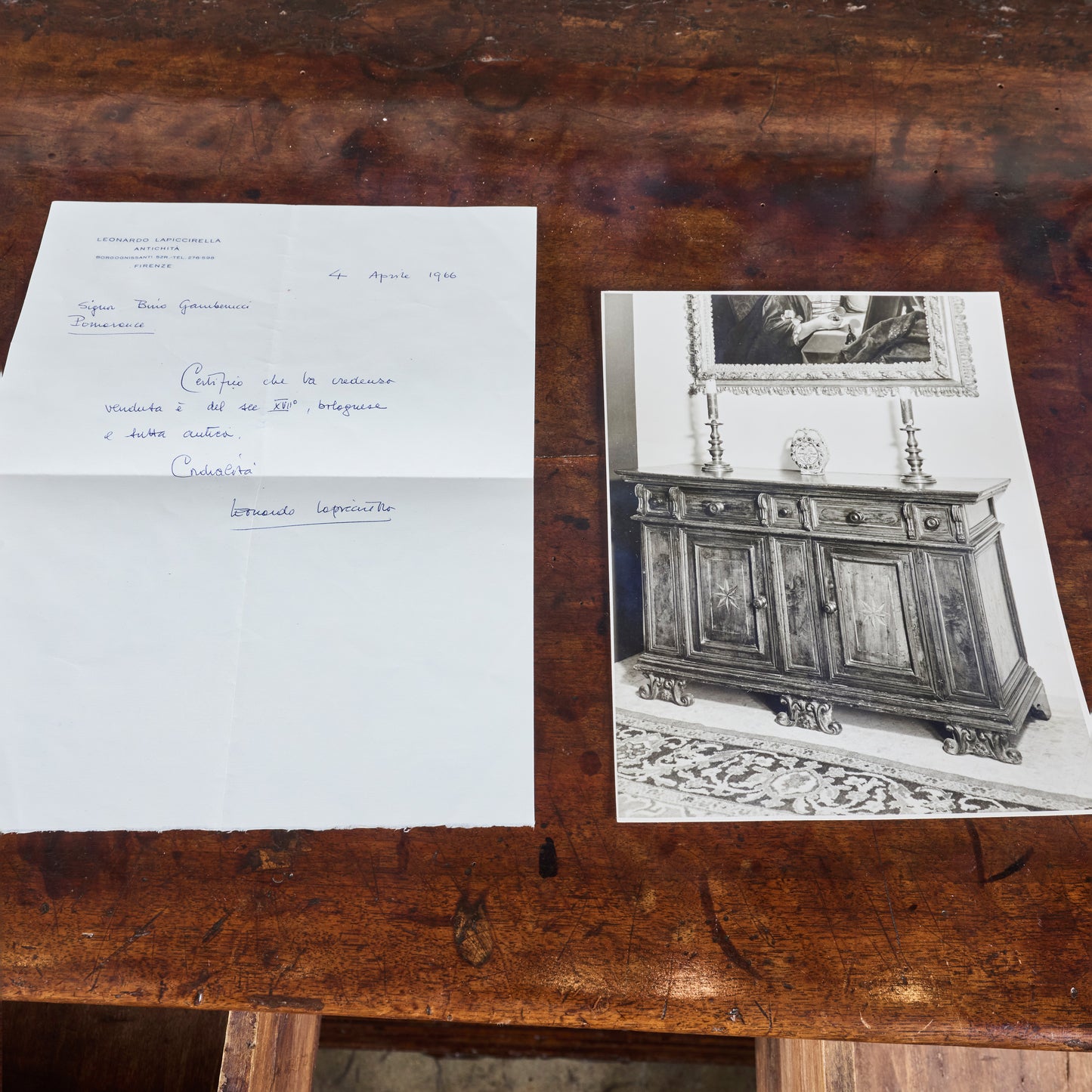 17th Century Tuscan Walnut Buffet