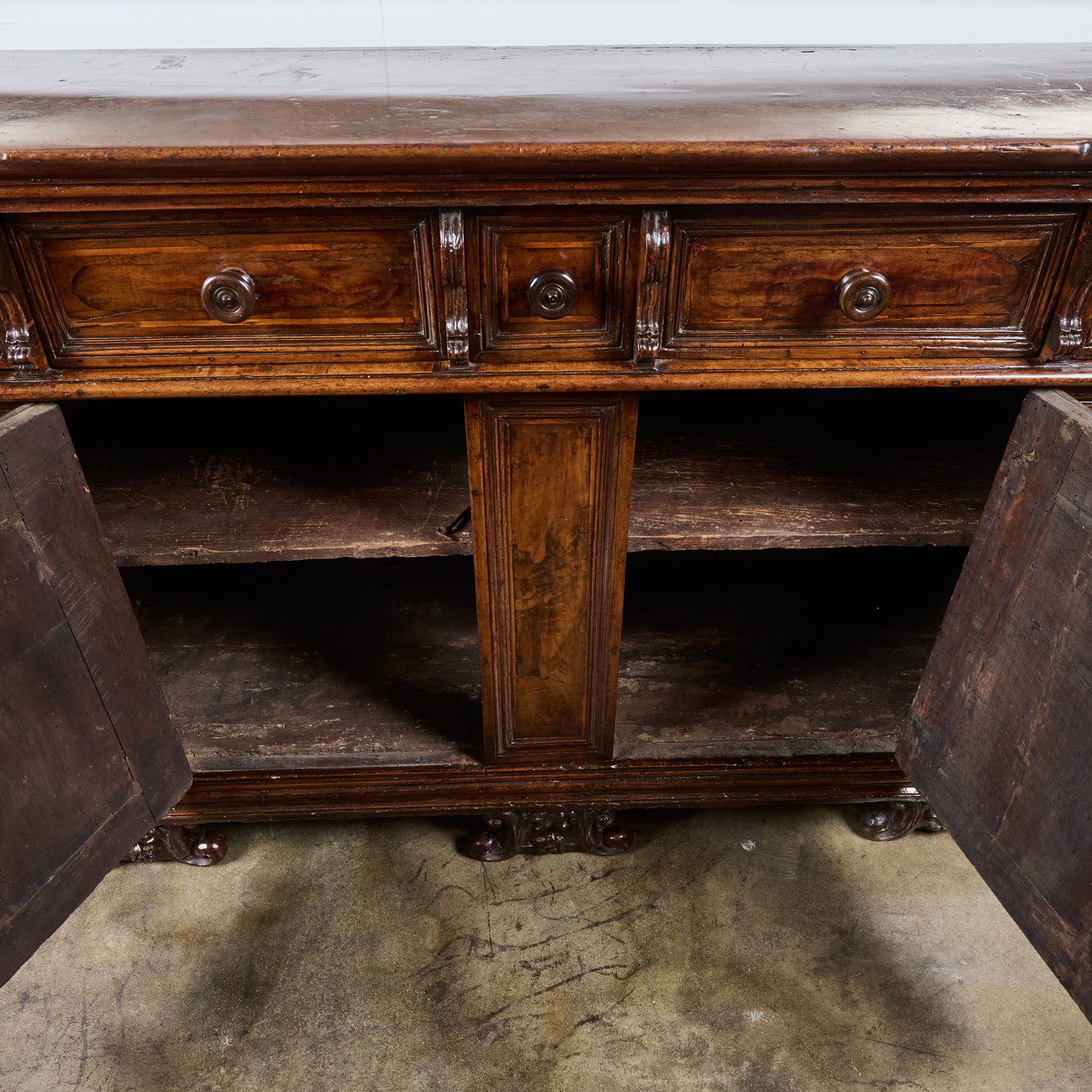 17th Century Tuscan Walnut Buffet