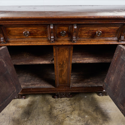 17th Century Tuscan Walnut Buffet