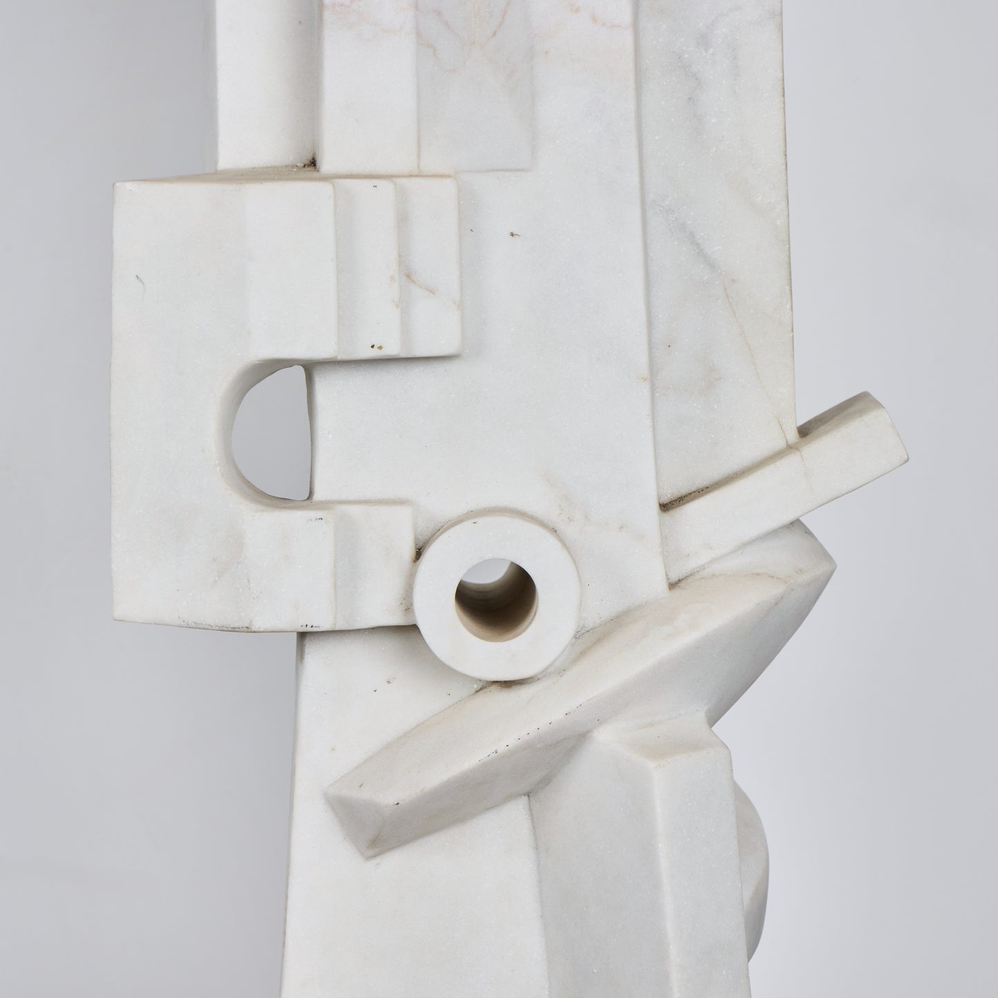 Italian Abstract Carrara Marble Sculpture