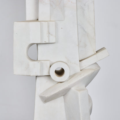Italian Abstract Carrara Marble Sculpture