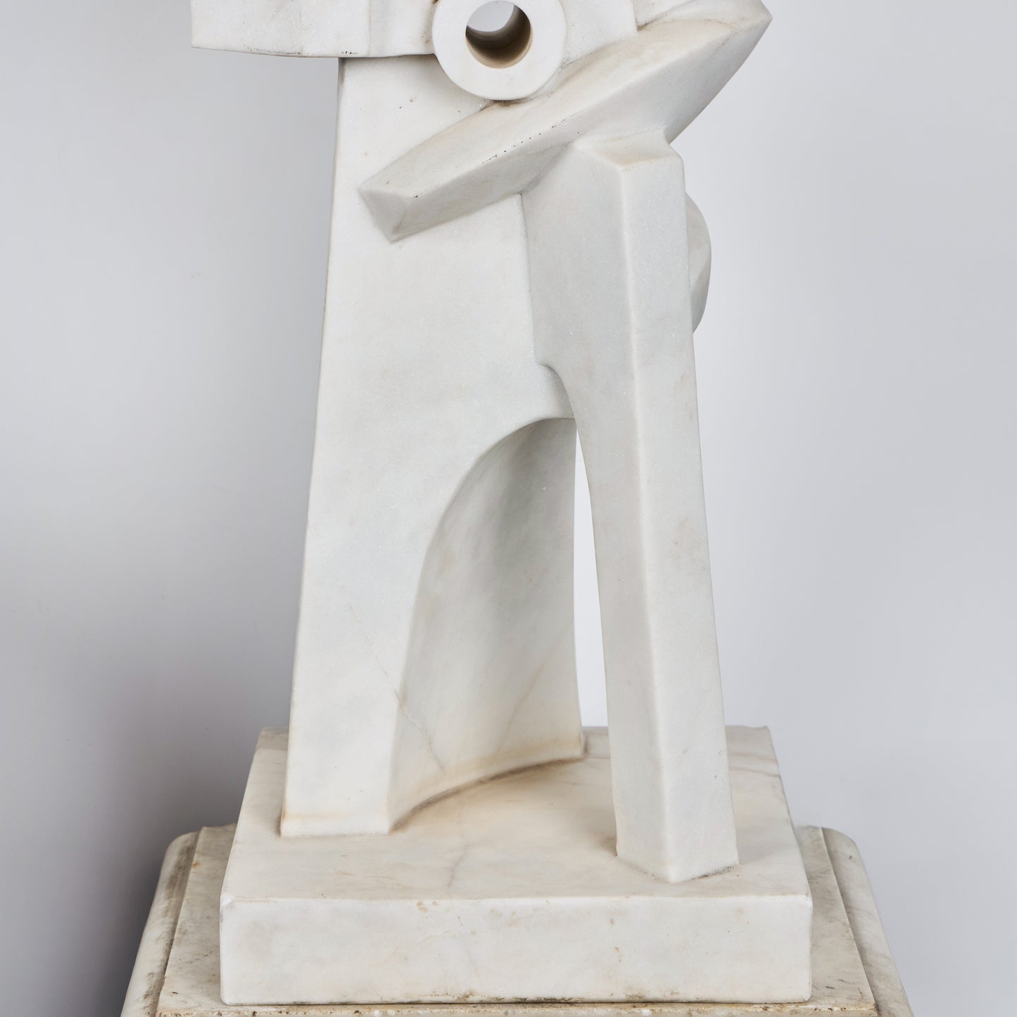 Italian Abstract Carrara Marble Sculpture