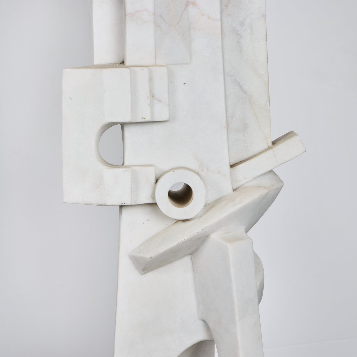 Italian Abstract Carrara Marble Sculpture