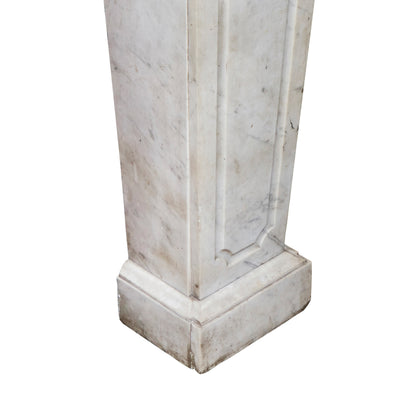 Italian 19th Century Carrara Marble Pedestal