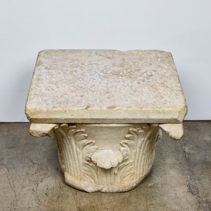 18th Century Carrara Marble Capital