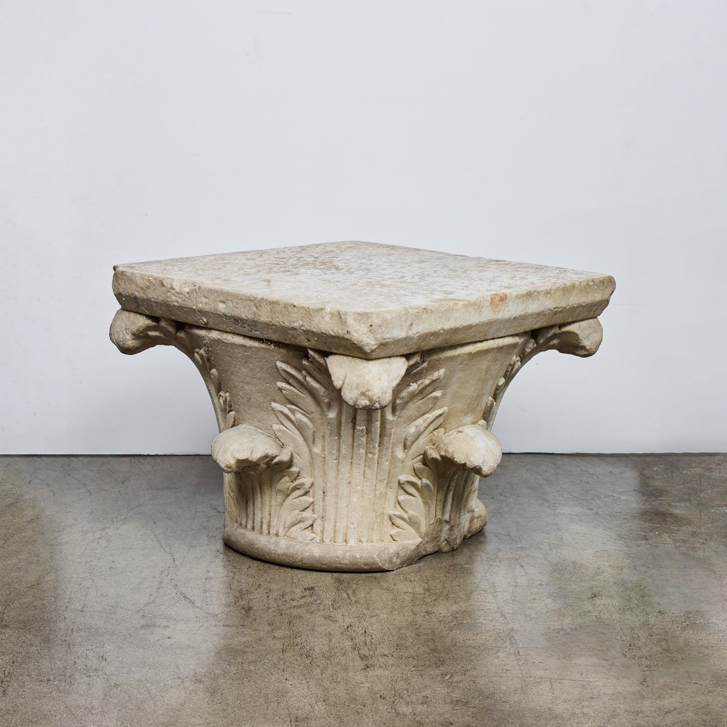 18th Century Carrara Marble Capital
