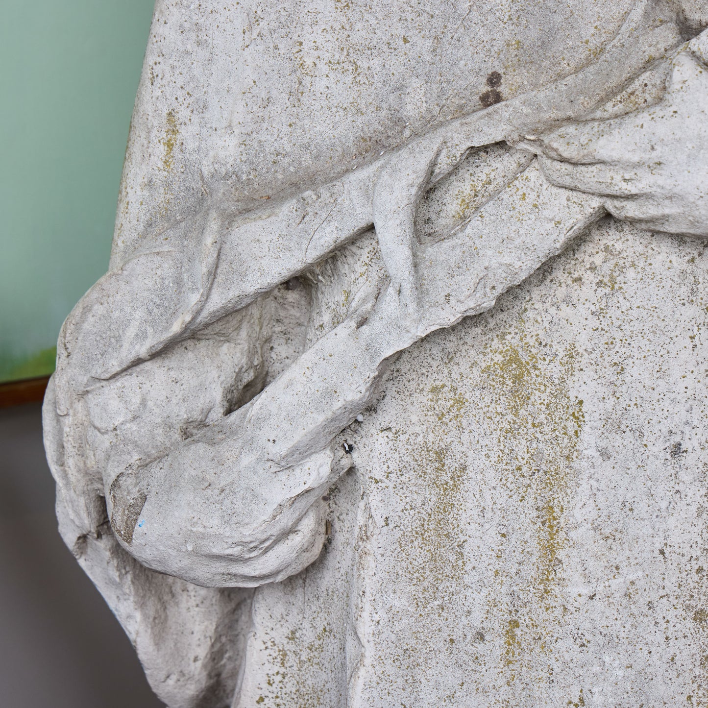 19th Century Italian Vicente Limestone Fragment of a Cardinal