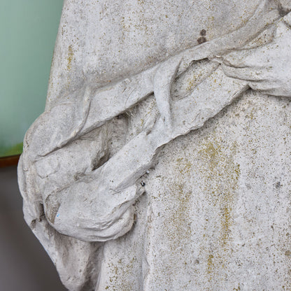 19th Century Italian Vicente Limestone Fragment of a Cardinal