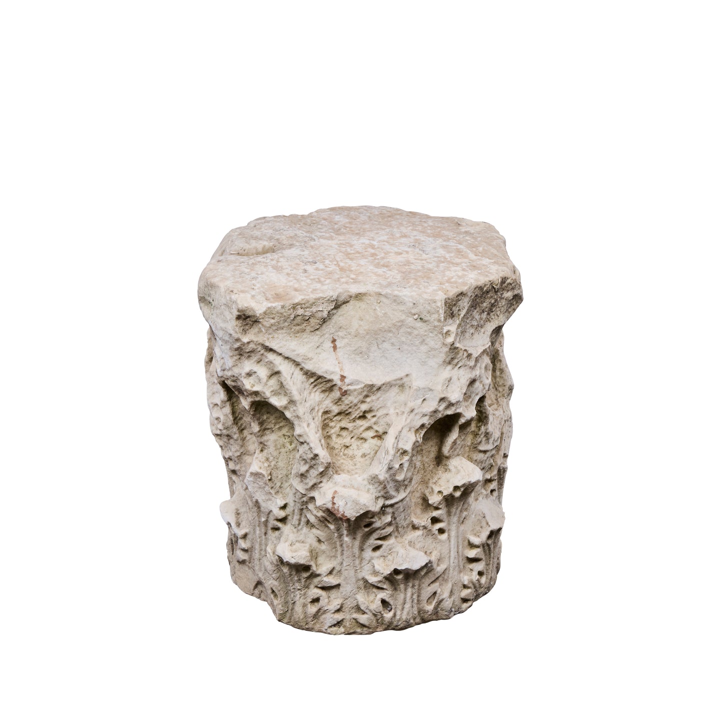 Roman Carrara Marble Capital Fragment — 5th Century