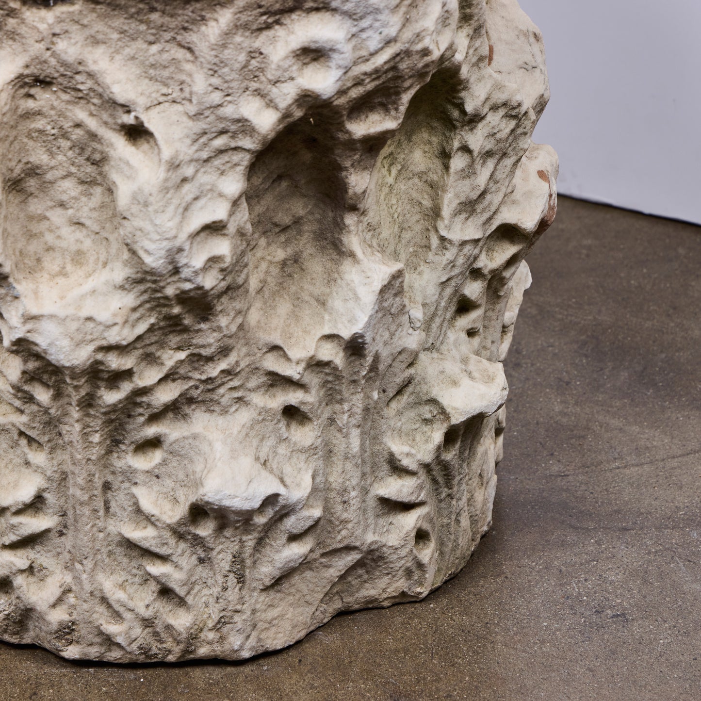 Roman Carrara Marble Capital Fragment — 5th Century