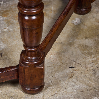 19th Century Tuscan Octagonal Shaped Walnut and Pine Table