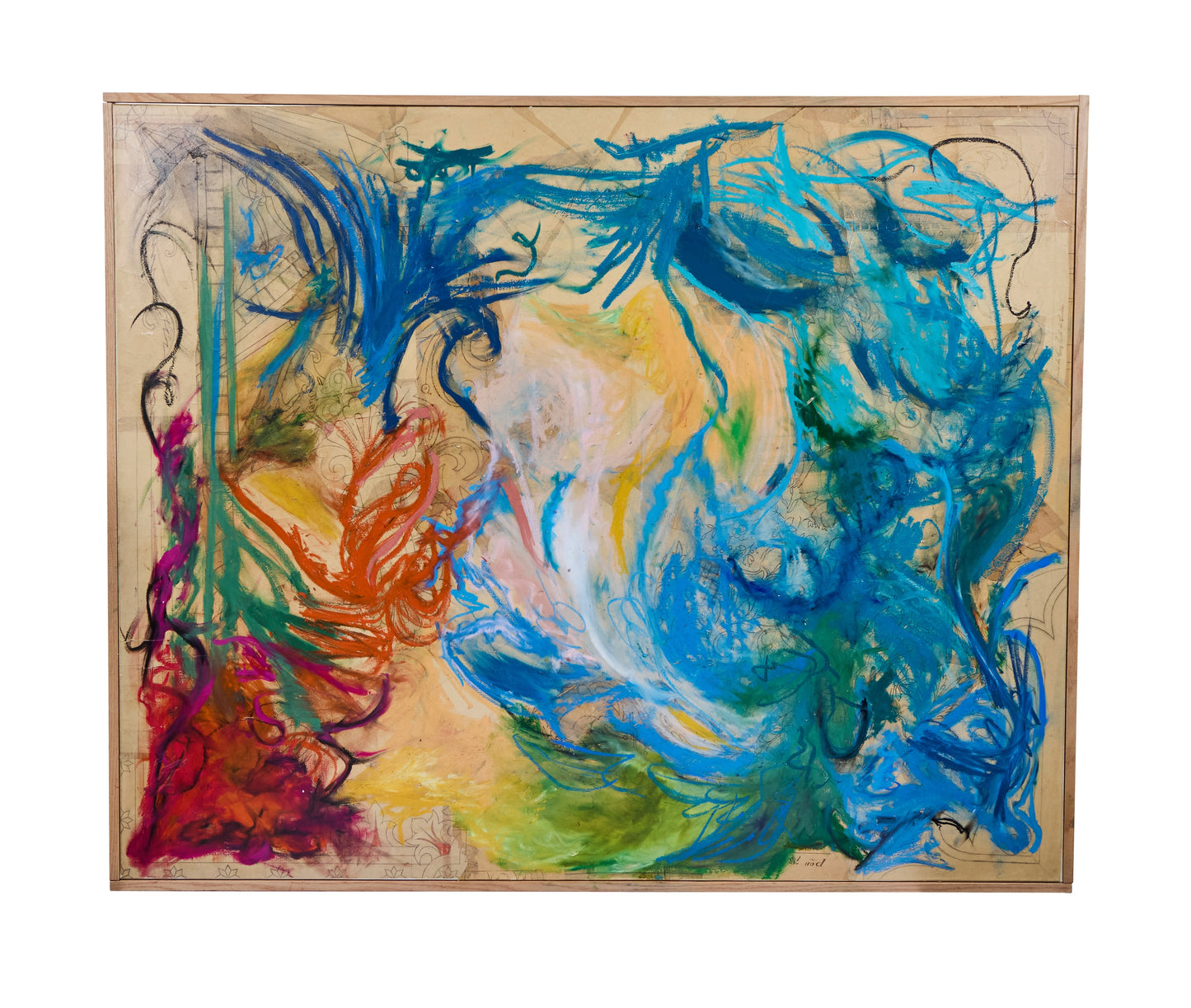 Mixed media on canvas signed and dated on reverse Guillaume Pelleux, 2024.