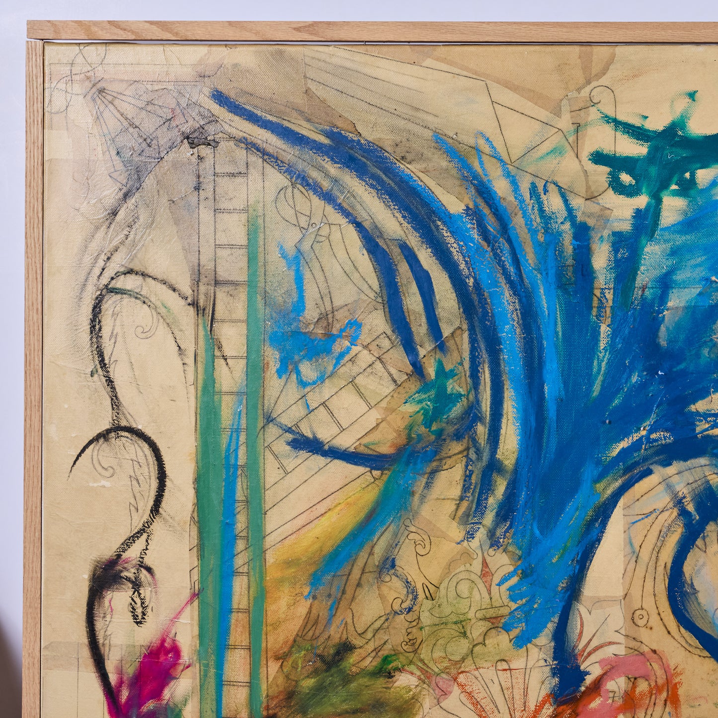 Mixed media on canvas signed and dated on reverse Guillaume Pelleux, 2024.