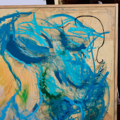 Mixed media on canvas signed and dated on reverse Guillaume Pelleux, 2024.