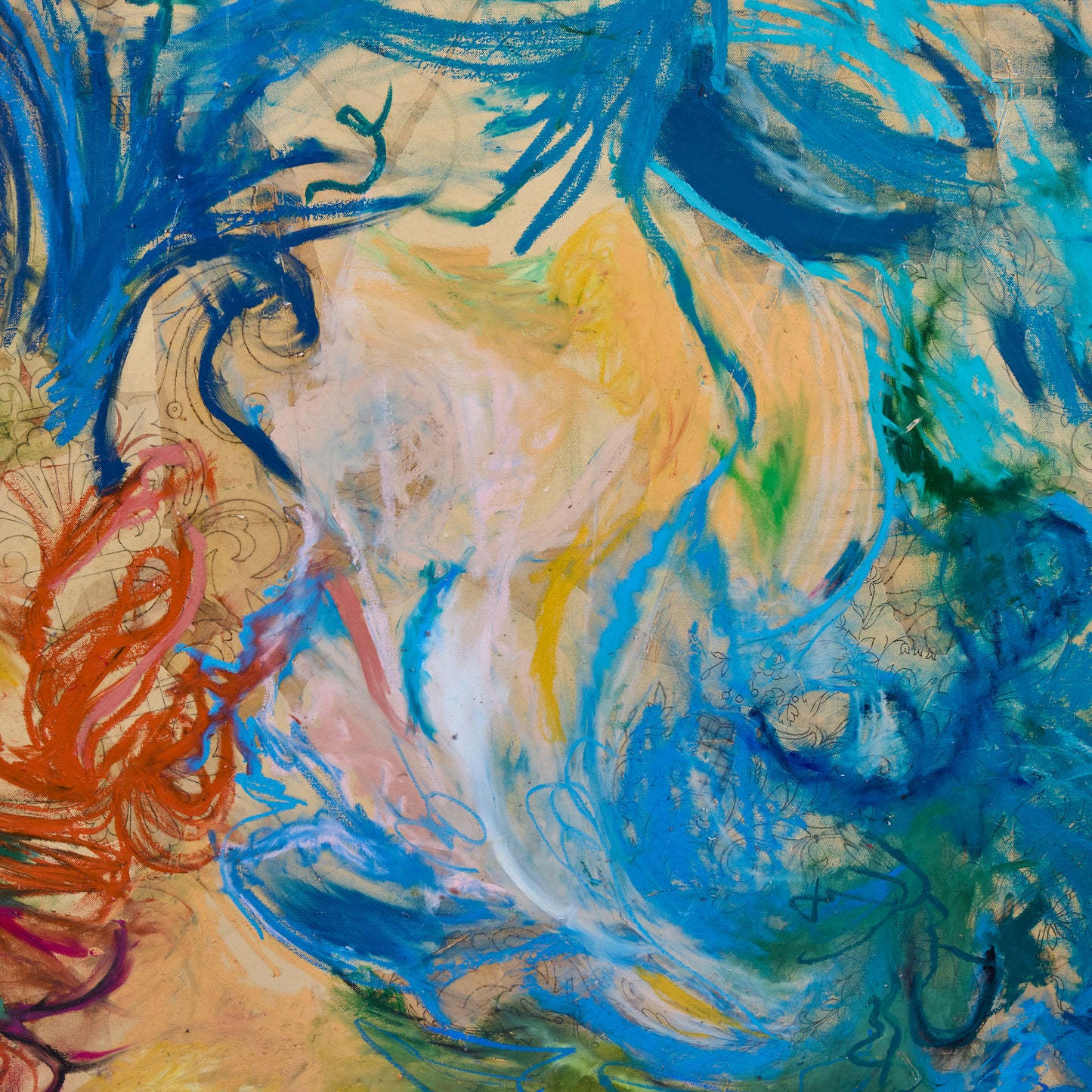 Mixed media on canvas signed and dated on reverse Guillaume Pelleux, 2024.