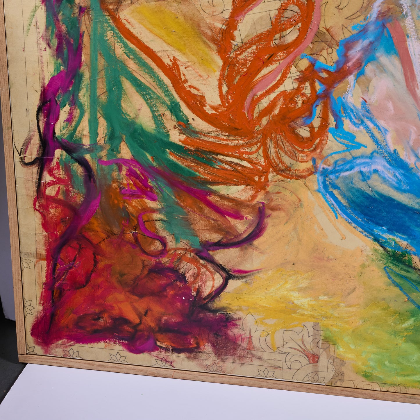 Mixed media on canvas signed and dated on reverse Guillaume Pelleux, 2024.