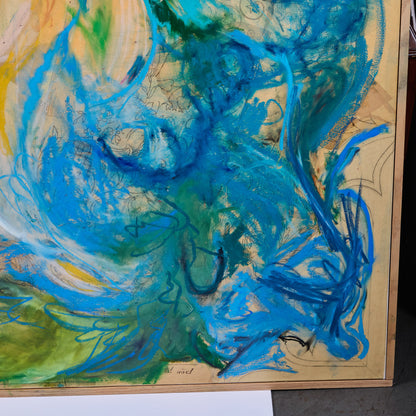 Mixed media on canvas signed and dated on reverse Guillaume Pelleux, 2024.