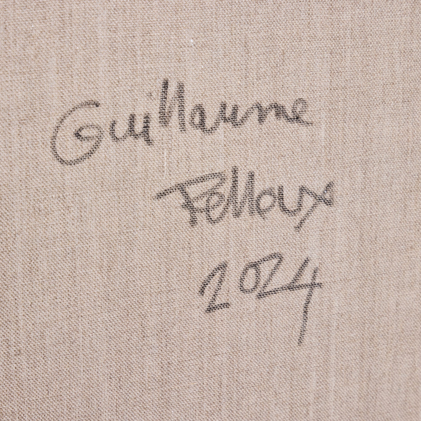 Mixed media on canvas signed and dated on reverse Guillaume Pelleux, 2024.