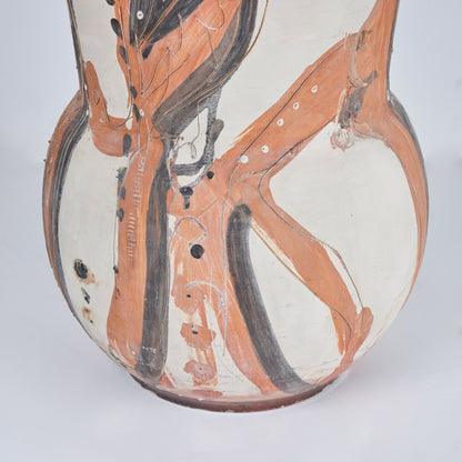 Large Polychrome Pottery Vase