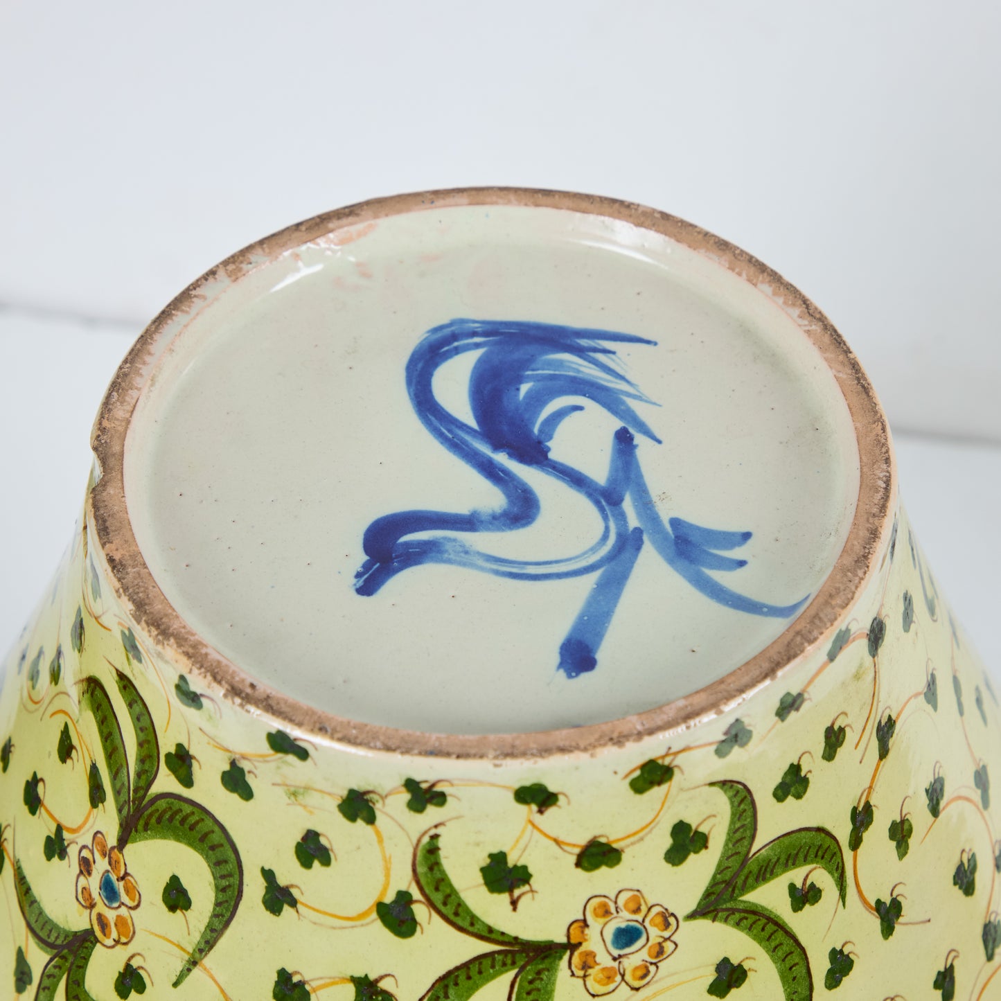 Pair Majolica Pottery Covered jars