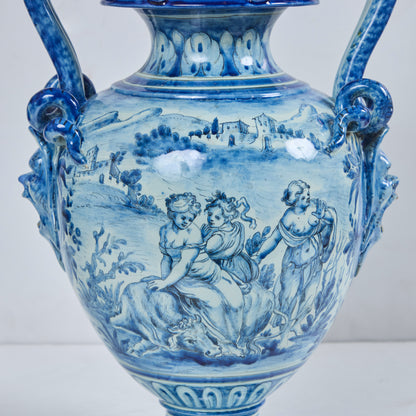 Majolica Pottery Urn