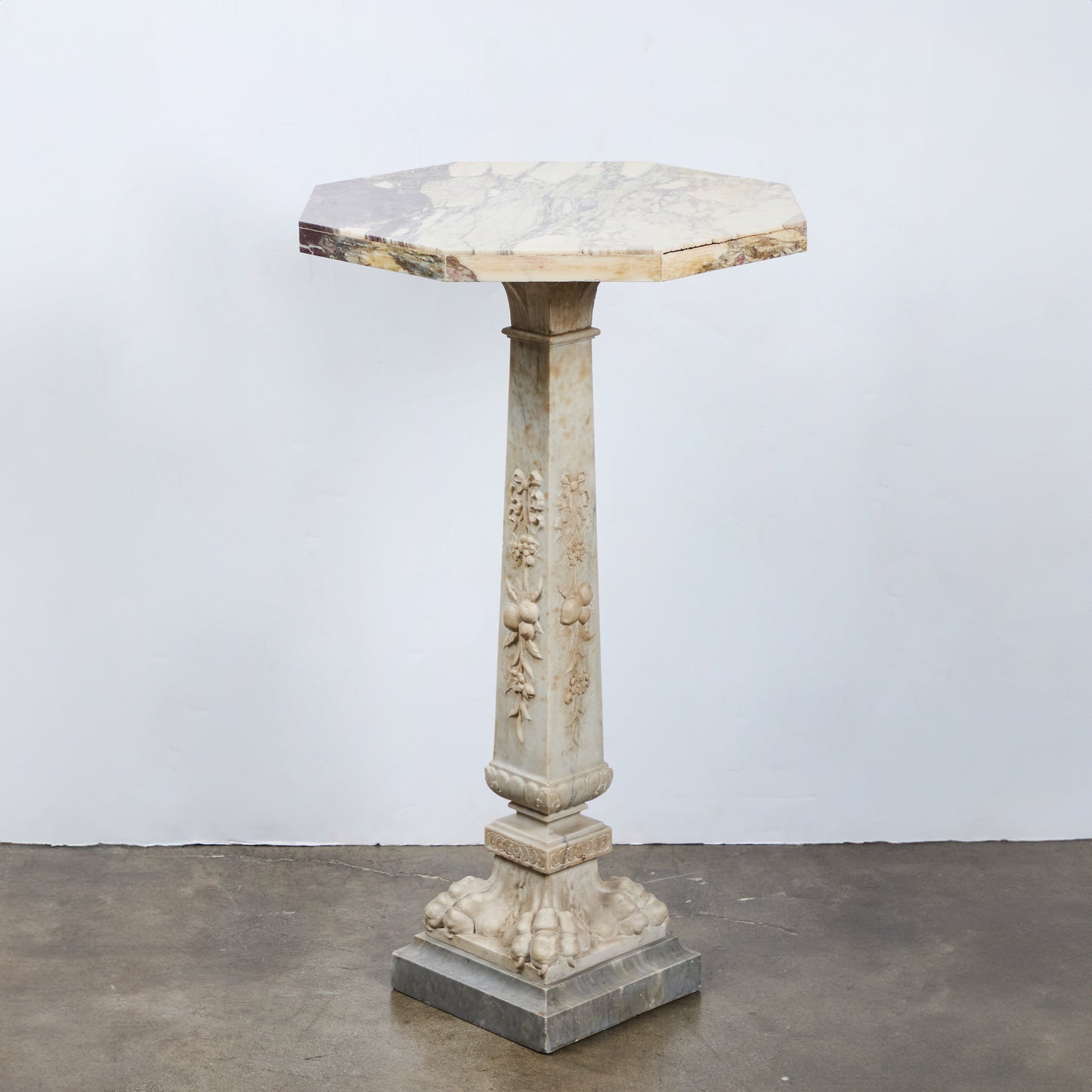 Roman Marble Pedestal Table