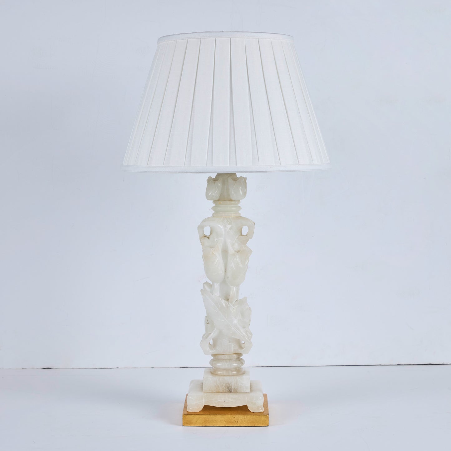 Pair Marbro Company Alabaster Lamps