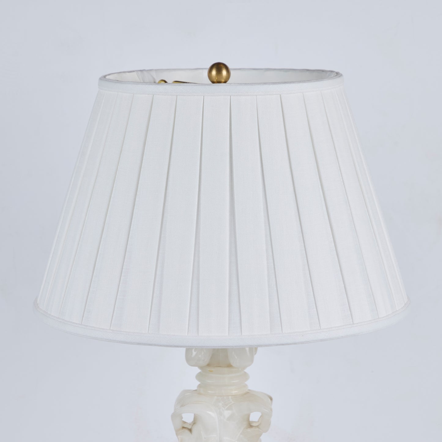 Pair Marbro Company Alabaster Lamps