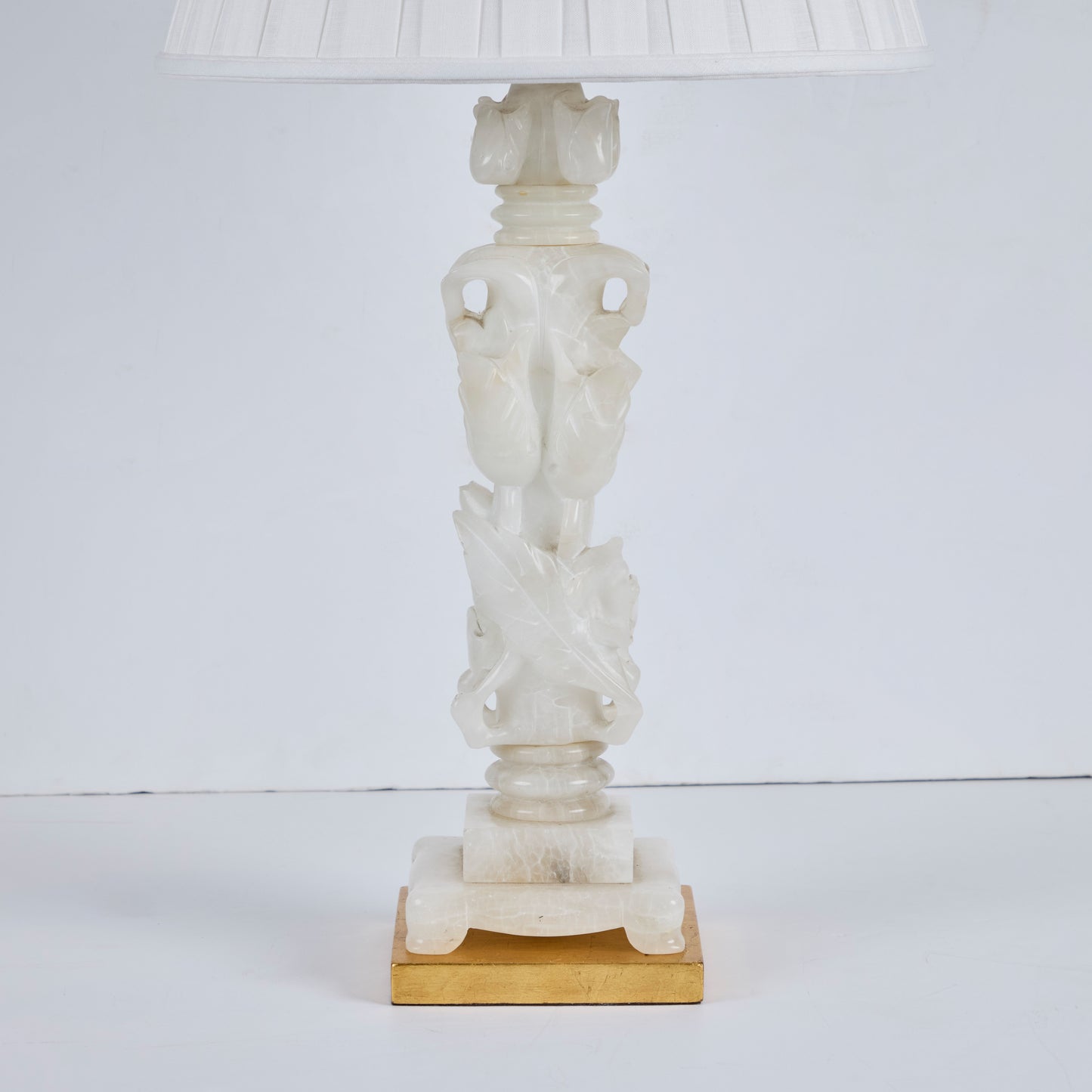 Pair Marbro Company Alabaster Lamps