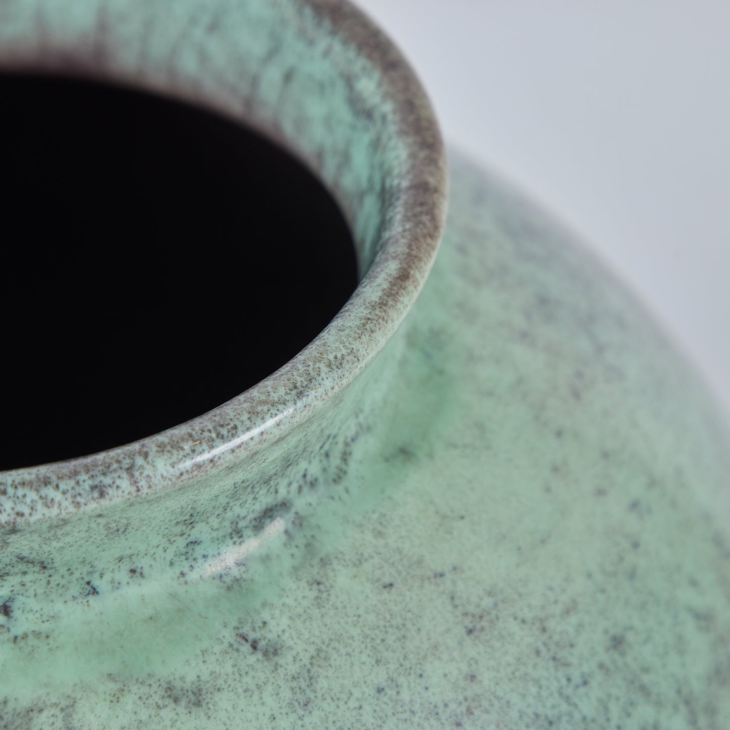 Mid-Century Italian Glazed Pottery Vase