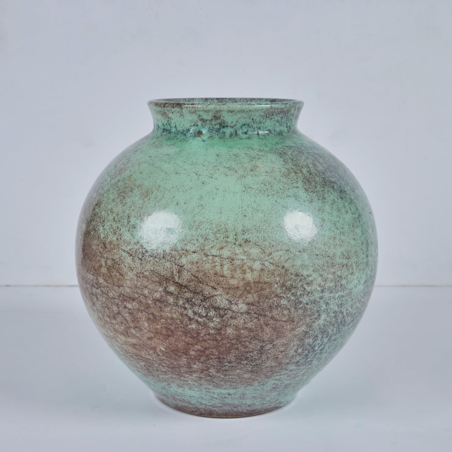 Mid-Century Italian Glazed Pottery Vase