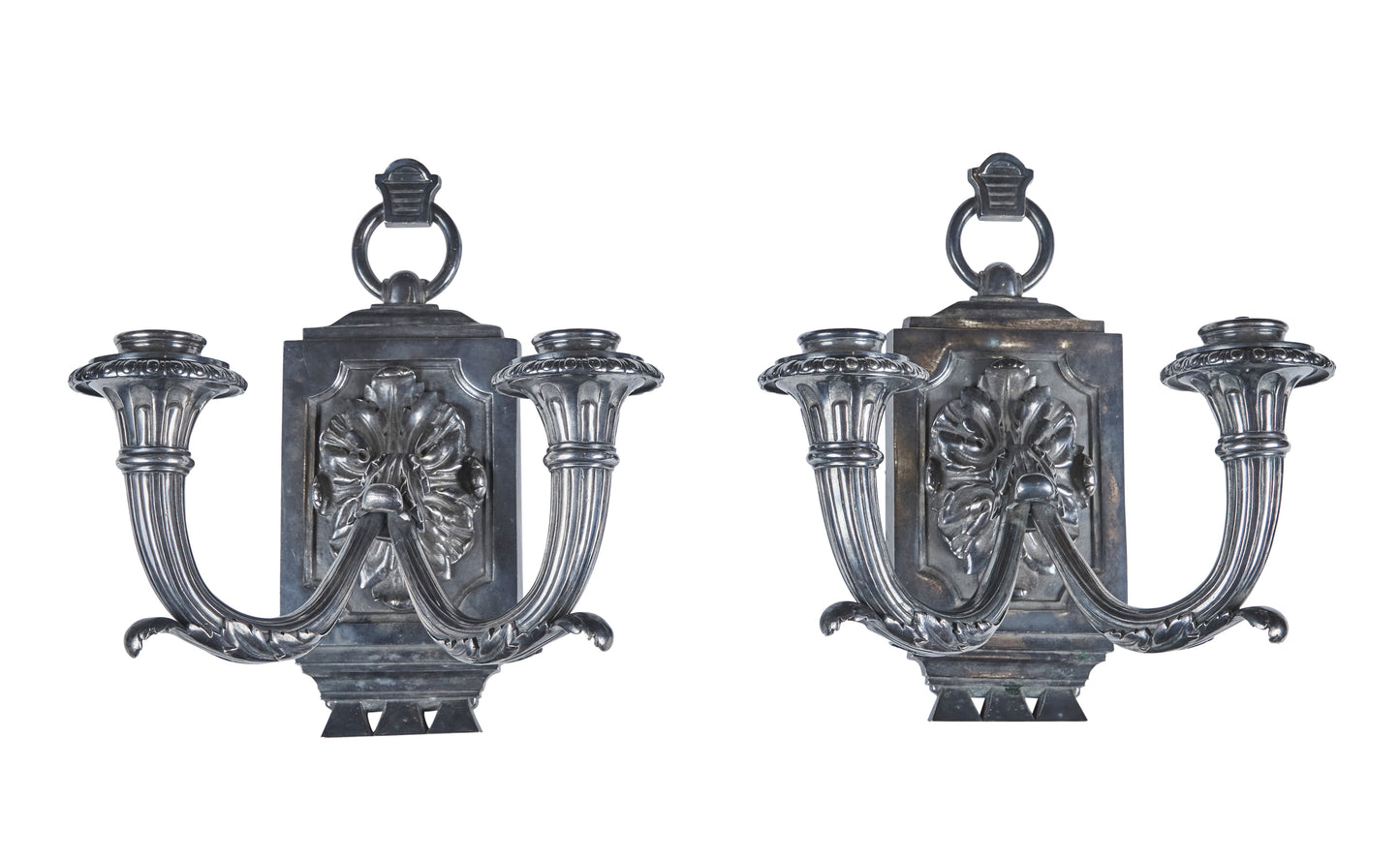 Maison Jansen Silvered Sconces