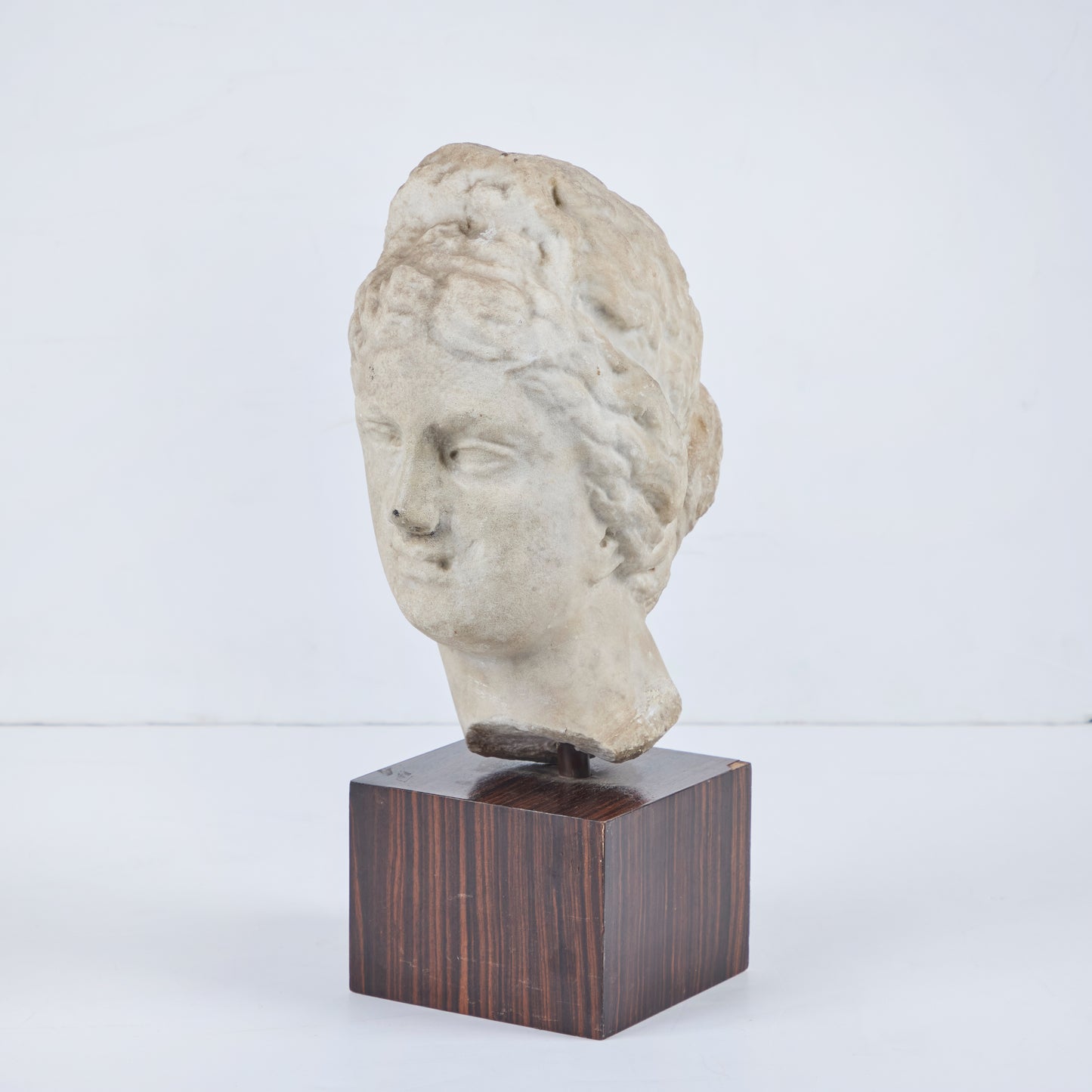 Roman Carrara Marble Head of Diana