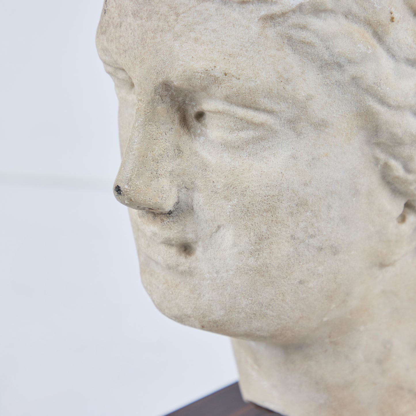 Roman Carrara Marble Head of Diana