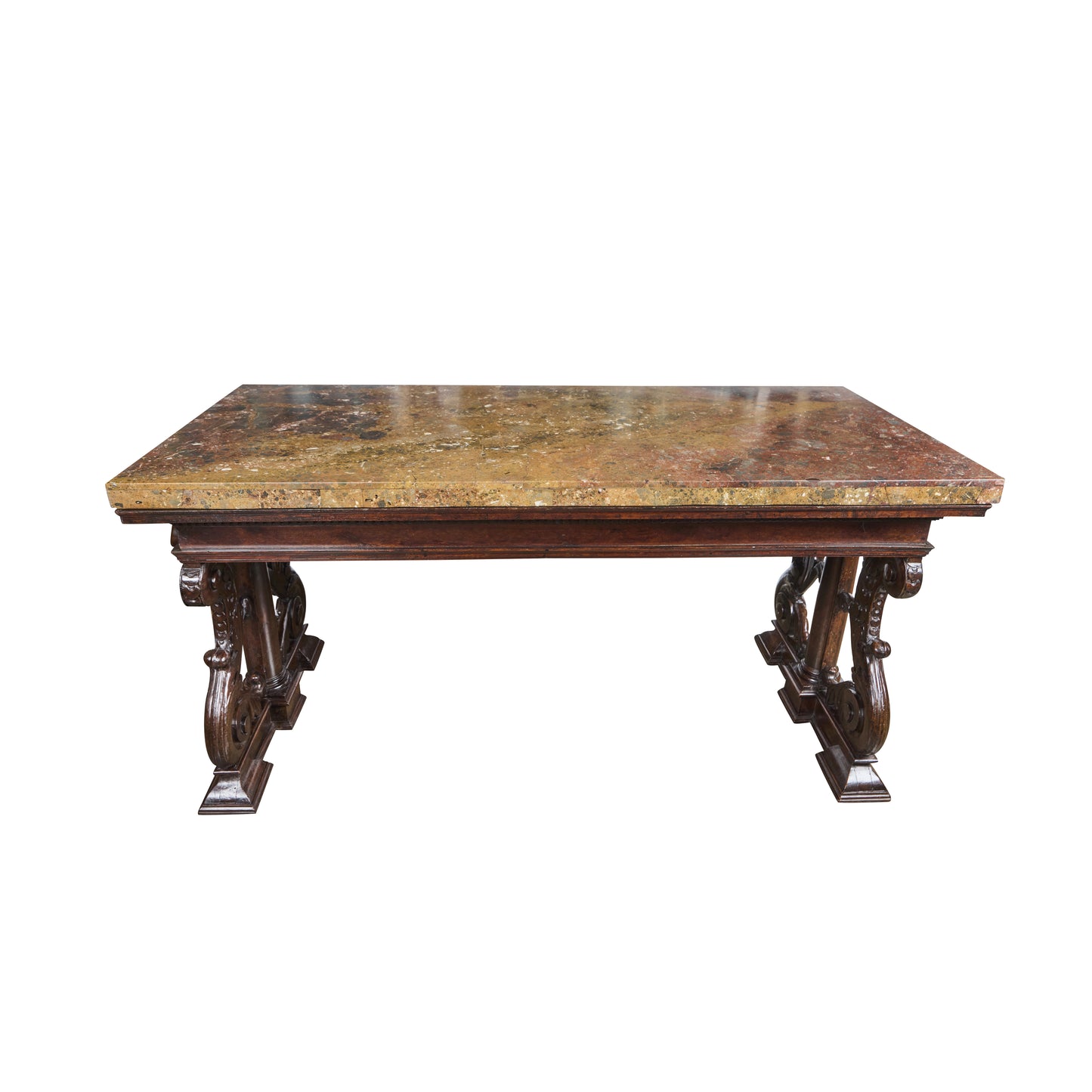 Period Renaissance Walnut Center Table