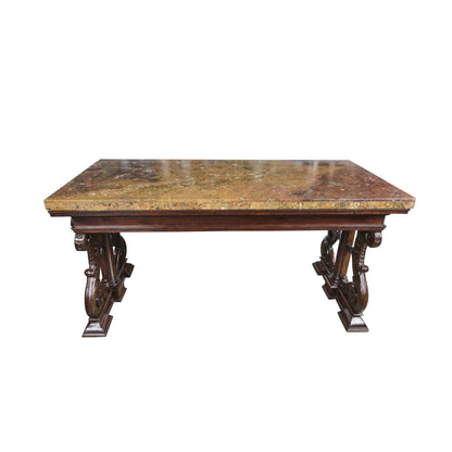 Period Renaissance Walnut Center Table