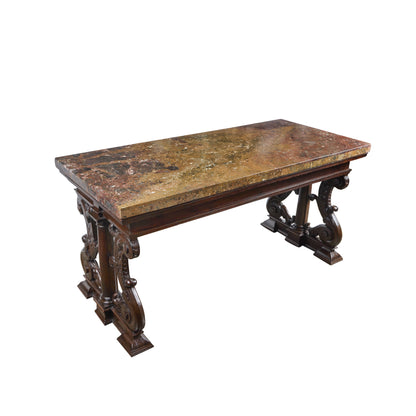 Period Renaissance Walnut Center Table