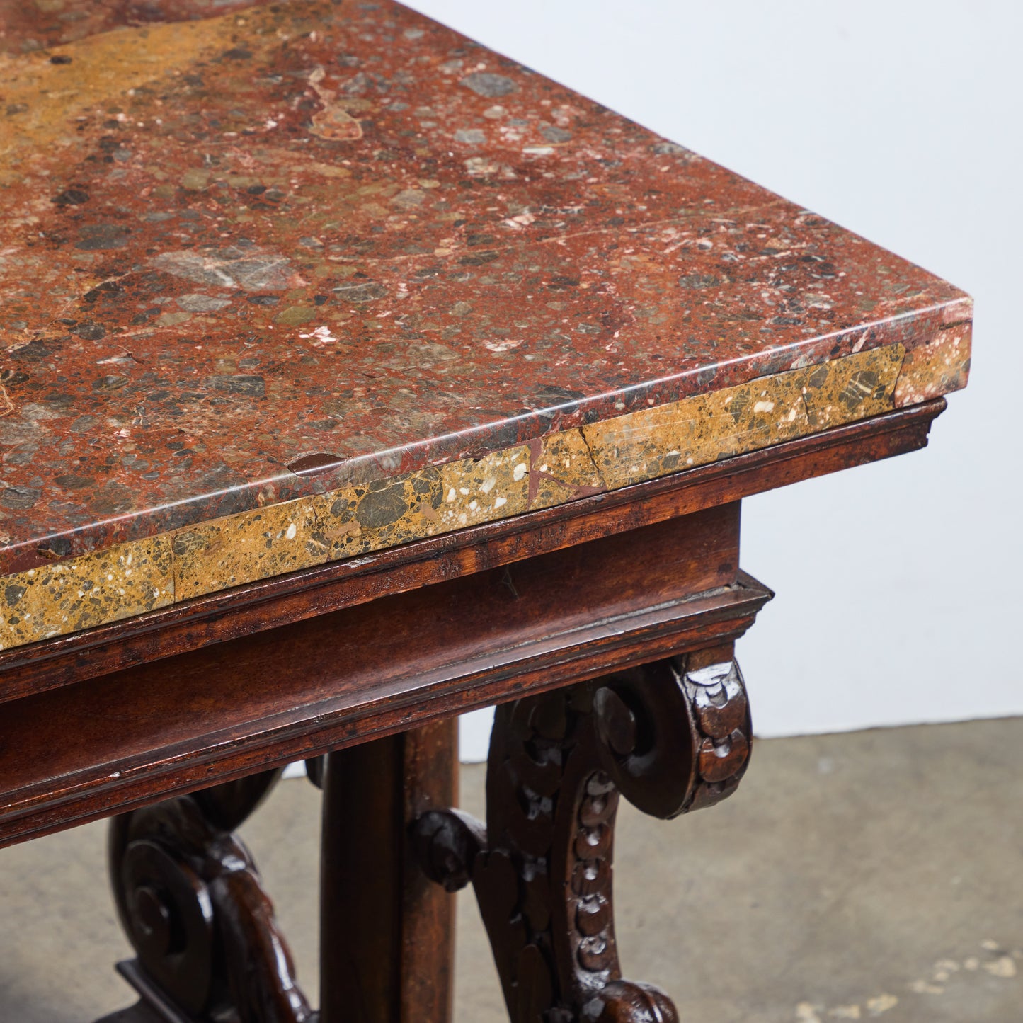 Period Renaissance Walnut Center Table