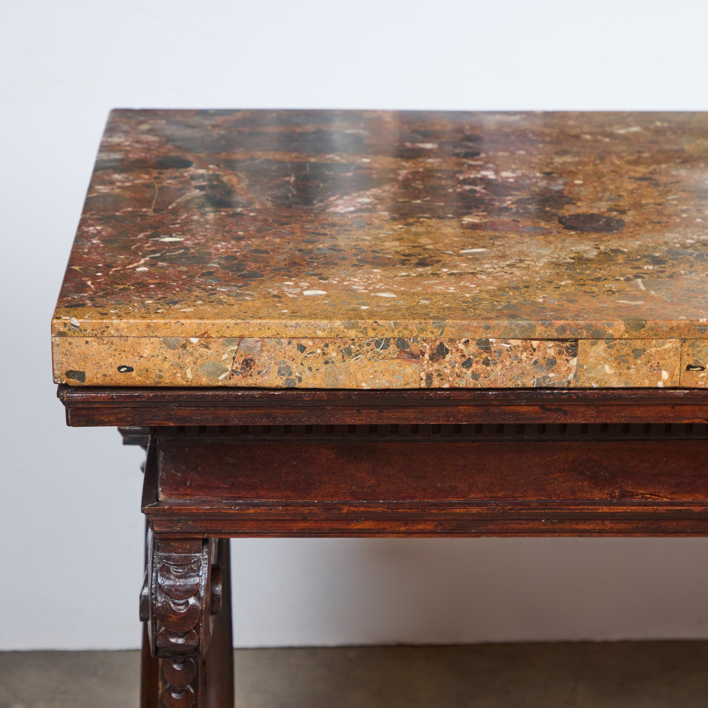 Period Renaissance Walnut Center Table