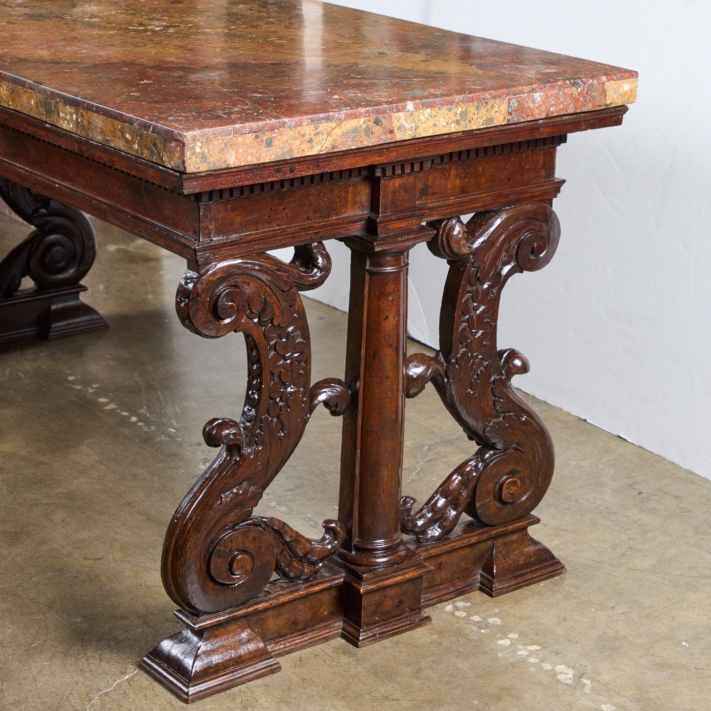 Period Renaissance Walnut Center Table