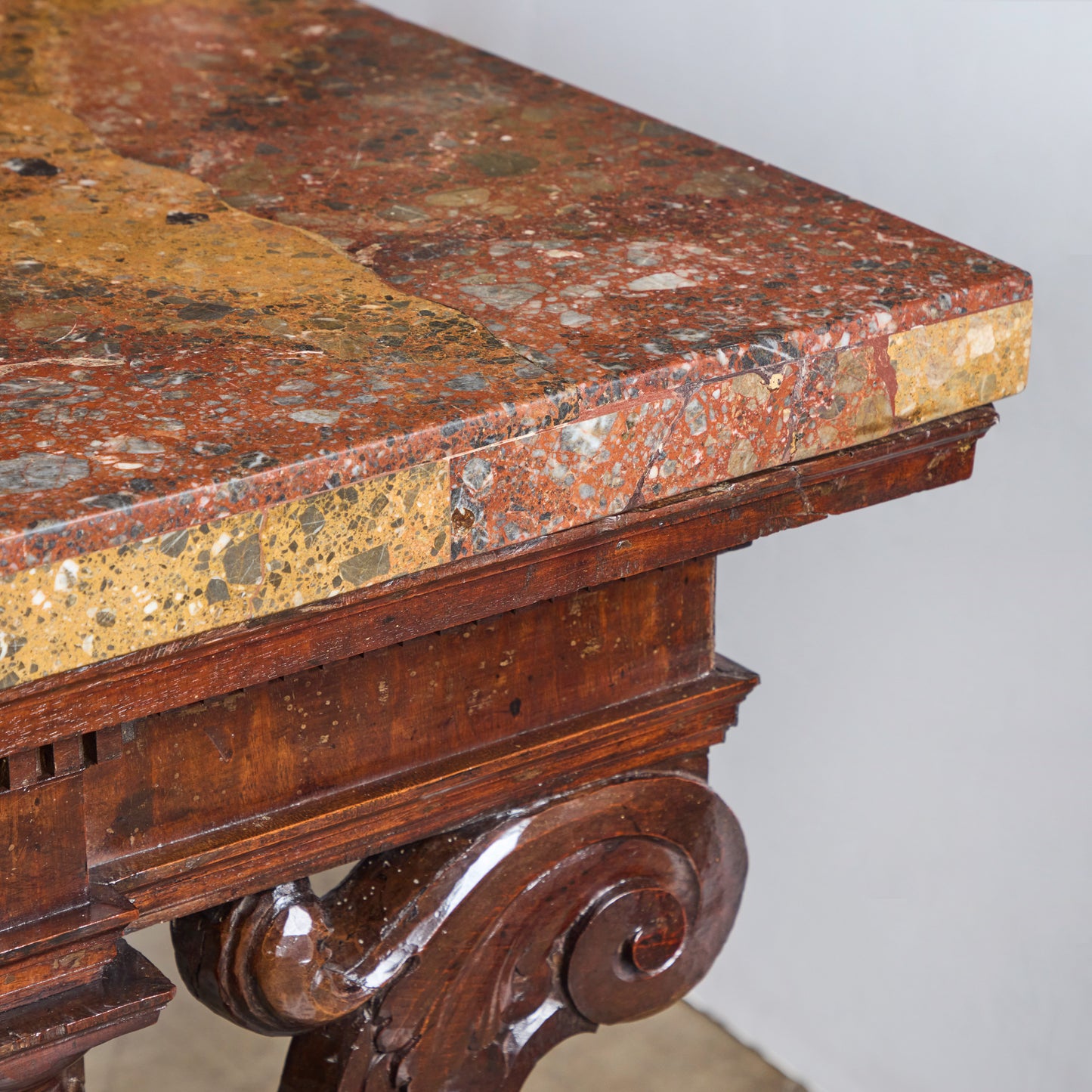 Period Renaissance Walnut Center Table