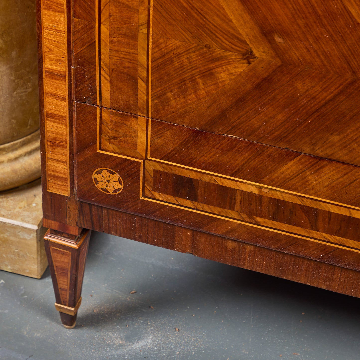 Pair of Walnut and Pear Marquetry Commodes