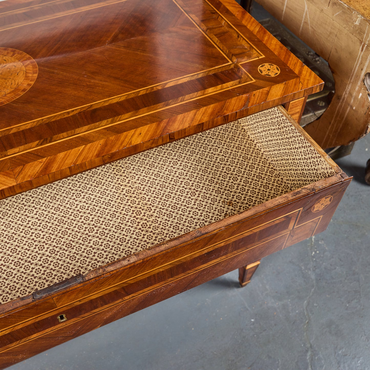 Pair of Walnut and Pear Marquetry Commodes