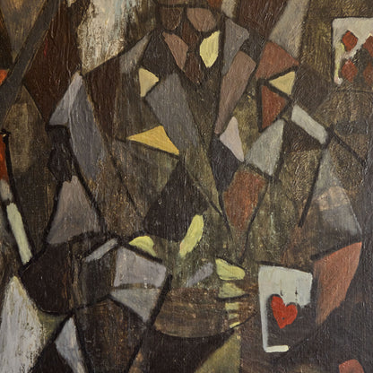 Cubist Oil on Canvas Painting